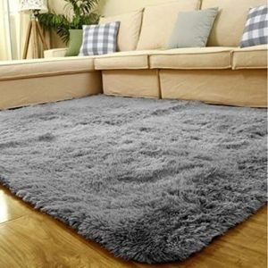 Super Soft Indoor Modern Shag Area Silky Smooth Fur Rugs