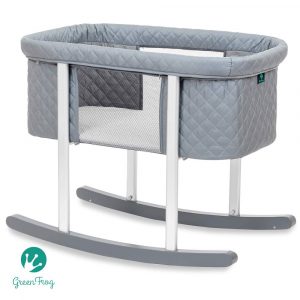 Baby Bassinet Cradle Includes Gentle Rocking Feature