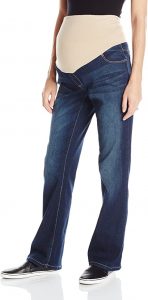 Women's Maternity Bootcut Denim with Neutral Belly Band