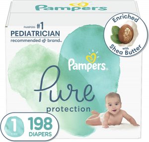 Best diapers for sensitive skin- Pampers Pure Protection