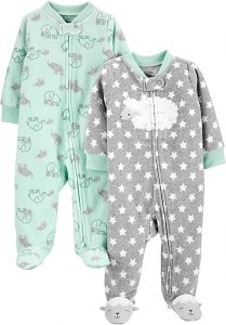 Simple Joys by Carter’s Baby 2-Pack of Fleece Footed Sleep and Plays