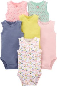 Simple Joys by Carter's Baby Girls' 6-Pack Sleeveless Bodysuit