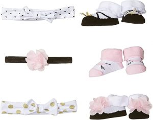Hudson Baby Girl Socks and Headband Giftset